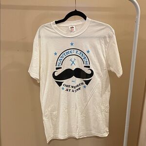 Mustache and Blue Graphic #2